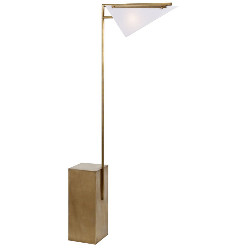 Торшер FORMA FLOOR LAMP Brass Латунь Белый Торшер FORMA FLOOR LAMP Brass Латунь Белый в Челябинске | Loft Concept