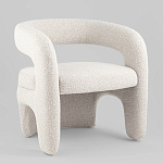 Кресло дизайнерское для лаунж зоны жемчужного цвета Pearl Lounge варинант исполнения - 1 | Loft Concept в Челябинске