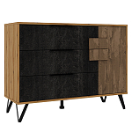 Комод с 3-мя ящиками и дверцей Stone Effect варинант исполнения - 1 | Loft Concept в Челябинске