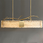 Люстра прямоугольная из фактурного стекла Chandelier Beam варинант исполнения - 5 | Loft Concept в Челябинске