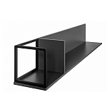 Полка навесная открытая цвета графит Strict Lines  варинант исполнения - 5 | Loft Concept в Челябинске