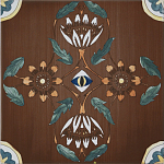 Плитка с узором Васильки 2 варинант исполнения - 1 | Loft Concept в Челябинске