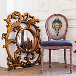 Зеркало настенное с рамой цвета античная бронза Classic Ornament Mirror варинант исполнения - 3 | Loft Concept в Челябинске