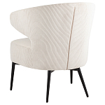 Современное мягкое кресло на металлических ножках Rakush Milk варинант исполнения - 4 | Loft Concept в Челябинске