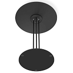 Стол журнальный круглый с бежевой столешницей из стекла Beige Marble варинант исполнения - 5 | Loft Concept в Челябинске