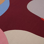 Подушка декоративная хлопковая с абстрактным принтом Elysian Flow Terra варинант исполнения - 3 | Loft Concept в Челябинске