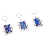 Зеркало брелок складное двухстороннее из натурального камня Лазурит Stone Mirrors варинант исполнения - 4 | Loft Concept в Челябинске