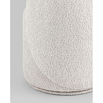 Пуф Loreen со спинкой вращающийся букле светло-серый варинант исполнения - 3 | Loft Concept в Челябинске