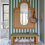 Скамья из ротанга с подушкой Mattia Rattan Bench варинант исполнения - 6 | Loft Concept в Челябинске