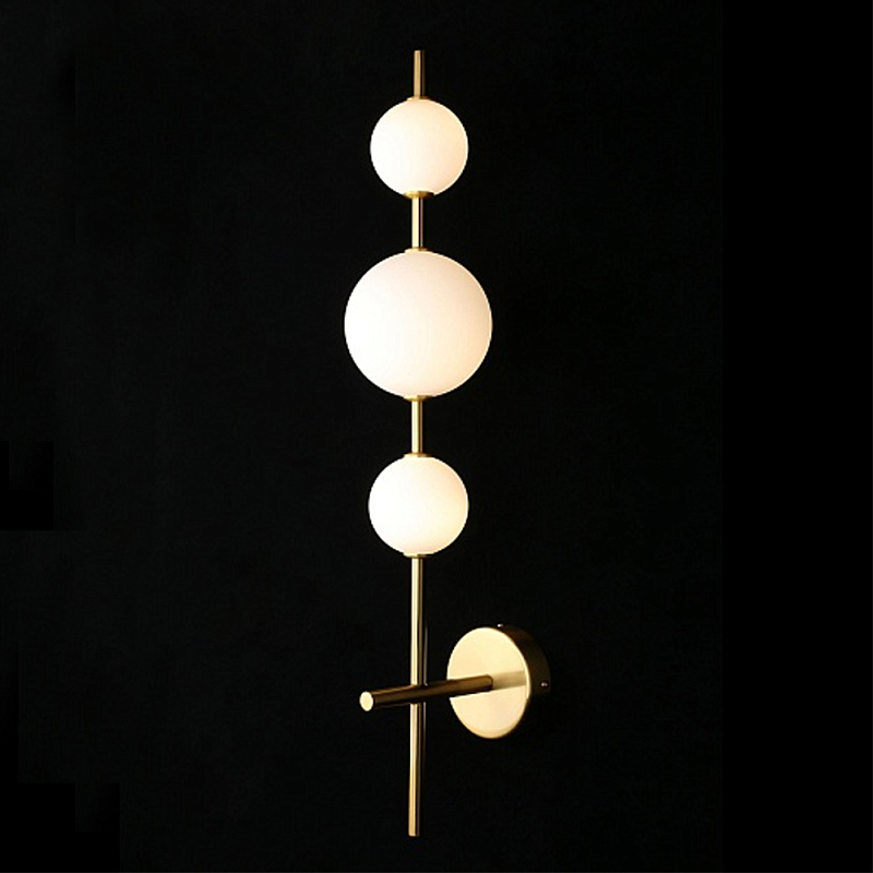 Бра настенное светодиодное Three Elements of Light Золотой Белый в Челябинске | Loft Concept 