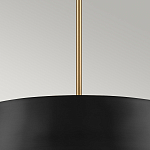 Подвесной светильник с конусовидным металлическим абажуром черного цвета Kichler варинант исполнения - 14 | Loft Concept в Челябинске