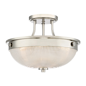 Потолочный светильник со стеклянным плафоном в виде купола Quoizel