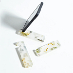 Подставка для телефона из эпоксидной смолы с цветами белая Epoxy Flowers Phone Stand White варинант исполнения - 2 | Loft Concept в Челябинске