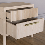 Прикроватная Тумбочка Primo с двумя ящиками Светлый дуб варинант исполнения - 6 | Loft Concept в Челябинске