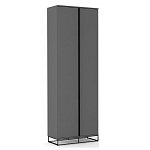 Двухдверный шкаф цвета графит Strict Lines варинант исполнения - 1 | Loft Concept в Челябинске