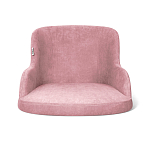 Стул с мягкой розовой обивкой из велюра и подъемно-поворотным механизмом на черных колесиках Harper Pink варинант исполнения - 2 | Loft Concept в Челябинске