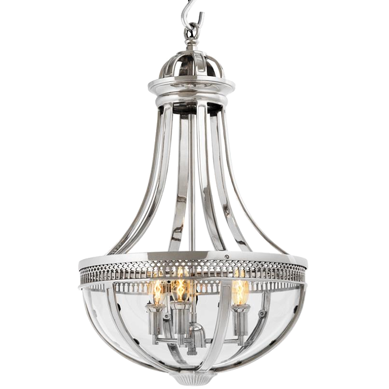 Люстра Lantern Capitol Hill S Nickel Никель Прозрачный (Transparent) Люстра Lantern Capitol Hill S Nickel Никель Прозрачный (Transparent) в Челябинске | Loft Concept