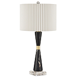 Настольная лампа с плиссированным цилиндрическим абажуром Tightened Waist варинант исполнения - 3 | Loft Concept в Челябинске