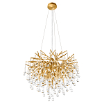 Люстра подвесная с прозрачными стеклянными подвесками в форме капель Диаметр 60 см Droplet Chandelier варинант исполнения - 4 | Loft Concept в Челябинске