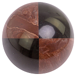 Шар декоративный из натуральных камней Лемезит и Змеевик Черный Natural Stone Spheres варинант исполнения - 2 | Loft Concept в Челябинске