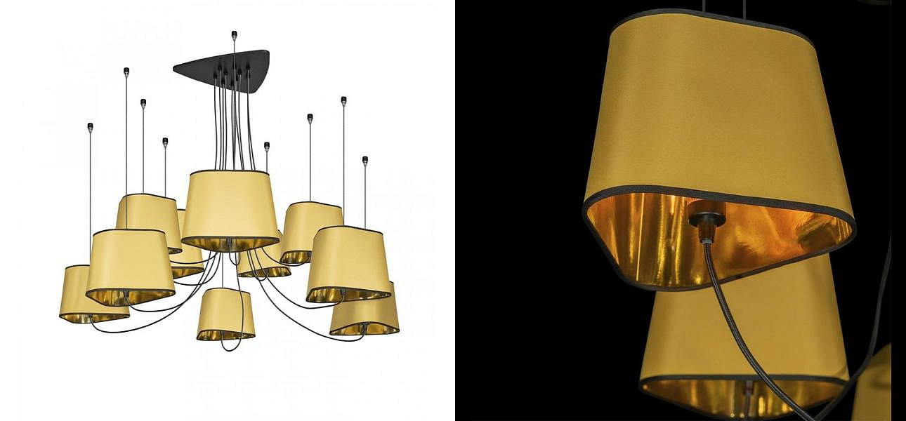Люстра Designheure Lighting Gold 10 плафонов Люстра Designheure Lighting Gold 10 плафонов - Loft-Concept в Челябинске