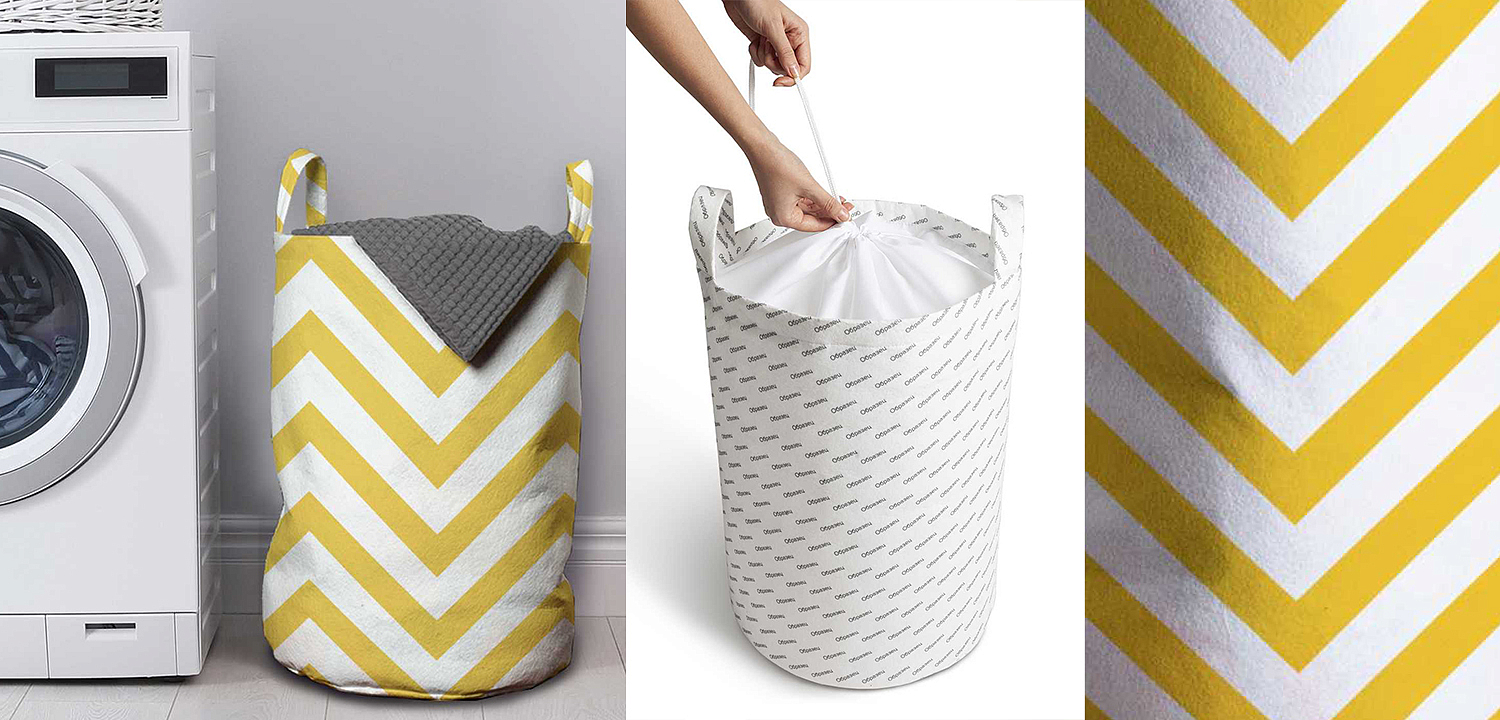Корзина Mustard Chevron Basket Корзина Mustard Chevron Basket - Loft-Concept в Челябинске