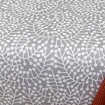 Постельное белье серого цвета с рисунком 200х220 см Blossom Essence варинант исполнения - 4 | Loft Concept в Челябинске