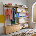 Корзина для белья из ткани букле Boucle Organizers Round варинант исполнения - 4 | Loft Concept в Челябинске