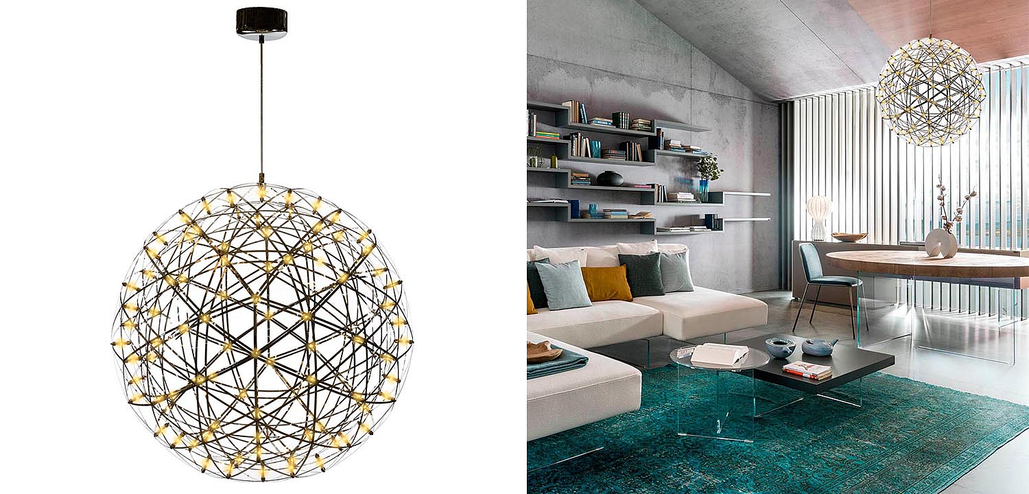 Люстра Moooi 3D Sphere Yellow lamp L Люстра Moooi 3D Sphere Yellow lamp L - Loft-Concept в Челябинске