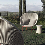 Дизайнерское уличное кресло с веревочной спинкой PETALO Armchair варинант исполнения - 3 | Loft Concept в Челябинске