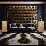 Торшер прямоугольный из натурального камня Calcite Geometry варинант исполнения - 11 | Loft Concept в Челябинске