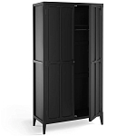 Шкаф черный Silva Black Cabinet варинант исполнения - 3 | Loft Concept в Челябинске