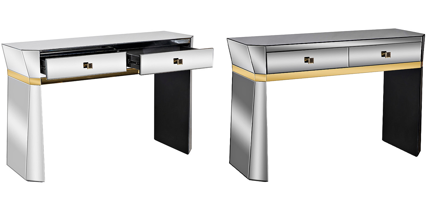 Консоль зеркальная Emiliano Mirrored Console Консоль зеркальная Emiliano Mirrored Console - Loft-Concept в Челябинске