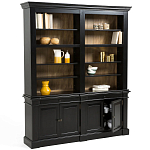 Витрина из массива сосны Sterling Showcase Black варинант исполнения - 3 | Loft Concept в Челябинске