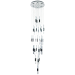 Люстра с прямоугольными плафонами из хрусталя Esme Rectangular Crystal Chrome Chandelier варинант исполнения - 1 | Loft Concept в Челябинске