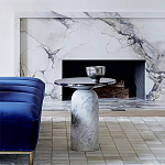 Дизайнерский журнальный стол с чёрной круглой столешницей Visanyp варинант исполнения - 1 | Loft Concept в Челябинске