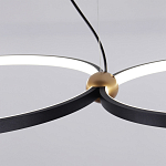Люстра подвесная светодиодная черный металл Ring Horizontal варинант исполнения - 11 | Loft Concept в Челябинске