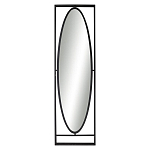 Зеркало овальное в металлической оправе в стиле лофт Urban Style Space варинант исполнения - 1 | Loft Concept в Челябинске