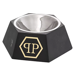Миска для корма Philipp Plein Dog Food bowl Nice L Black