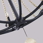 Люстра с 6-ю лампами и кремовыми деревянными бусинами Feiss варинант исполнения - 5 | Loft Concept в Челябинске