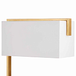 Торшер с прямоугольным абажуром на золотом металлическом каркасе Rectangular Plane  варинант исполнения - 2 | Loft Concept в Челябинске