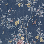 Обои ручная роспись Houghton Dark Blue варинант исполнения - 1 | Loft Concept в Челябинске