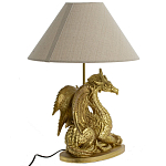 Настольная лампа с абажуром Дракон Golden Dragon Lamp Beige варинант исполнения - 4 | Loft Concept в Челябинске