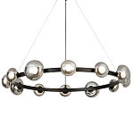 Светодиодная кольцевая люстра IONA Сhandelier black варинант исполнения - 3 | Loft Concept в Челябинске