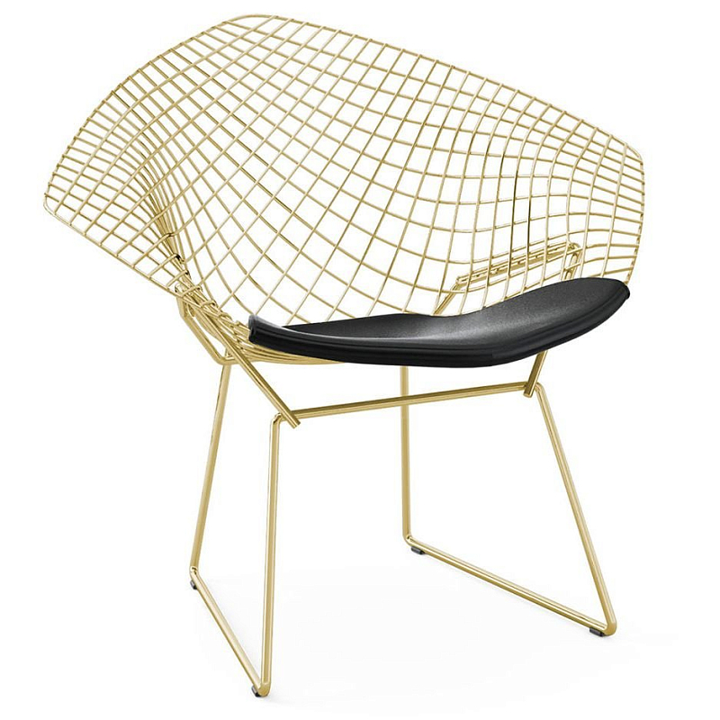 Кресло Bertoia Diamond Chair Gold Золотой Кресло Bertoia Diamond Chair Gold Золотой в Челябинске | Loft Concept