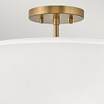 Потолочный светильник с двухслойным белым текстильным абажуром Hinkley варинант исполнения - 16 | Loft Concept в Челябинске