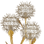 Торшер в виде цветка одуванчика Hanging Dandelion варинант исполнения - 1 | Loft Concept в Челябинске