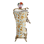 Ваза фарфоровая с птицей на бронзовой ветке Garden of Eden варинант исполнения - 4 | Loft Concept в Челябинске