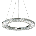 Люстра круглая с прозрачной хрустальной рамкой Maude Crystal Light варинант исполнения - 1 | Loft Concept в Челябинске