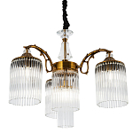 Подвесная люстра с плафонами с виде трубчатых хрустальных подвесок Cadice Chandelier варинант исполнения - 1 | Loft Concept в Челябинске